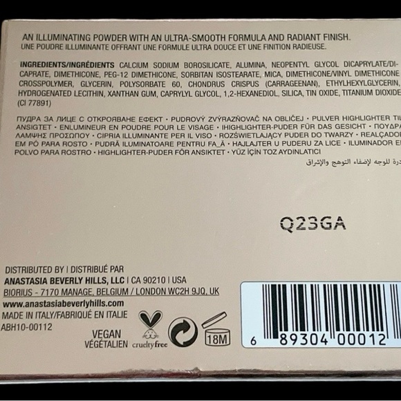 Anastasia Beverly Hills “Iced Out” White Highlighter Radiant Glow - New in Box - Picture 11 of 11